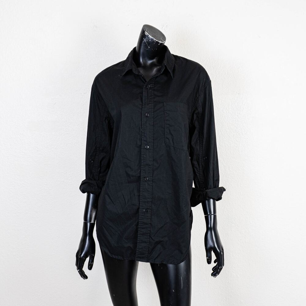Citizens of Humanity Kayla Shirts in Black oversized high low hem size Small - Picture 4 of 11